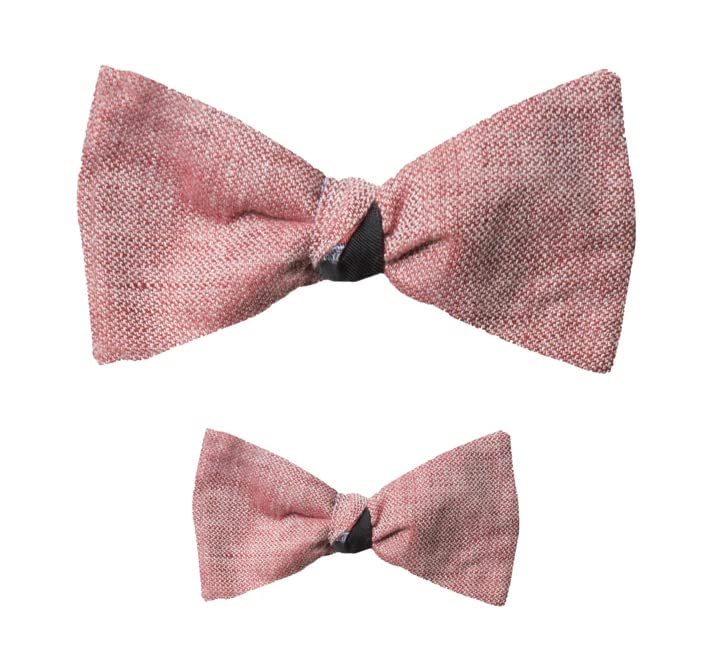 Papillon Rouge en pure soie Illogico Padre avec design noir élégant pour homme chic