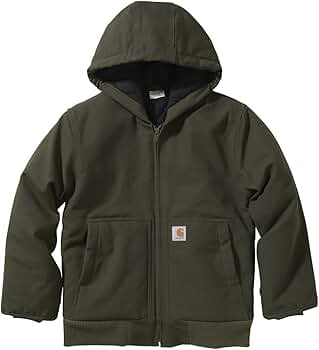 Amazon | Carhartt ボーイズ ジップフロント フランネル キルト