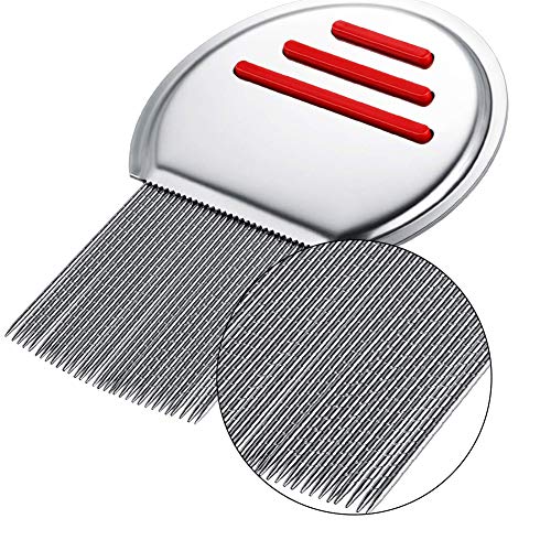 51YF8iWBUeL QincLing 5 PCS Hair Lice Comb, Metal Nit Combs Lice Removal Comb Head Lice Treatments Metal Nit Comb Stainless Steel… - Image 4