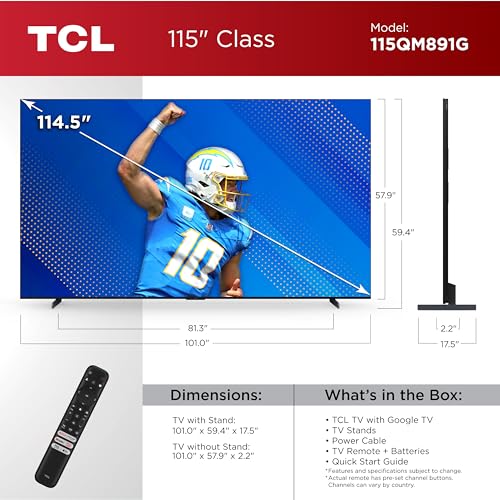 TCL 115 inch QLED TV premium