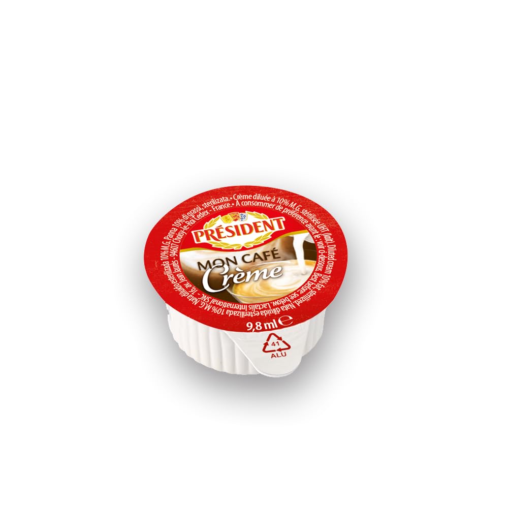 Leche Monodosis President - 240 Unidades - Nata Diluida 10% M.G - 240 x 9,8 ml