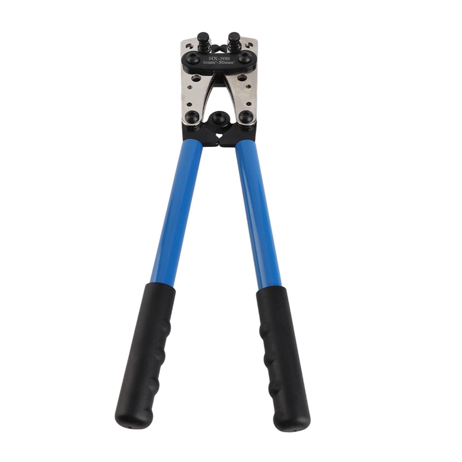 Estink Pinza Crimpatrice 6-50 mm² Blu | Crimpatura esagonale, per terminali elettrici 6-50 mm², AWG 22-10, colore blu