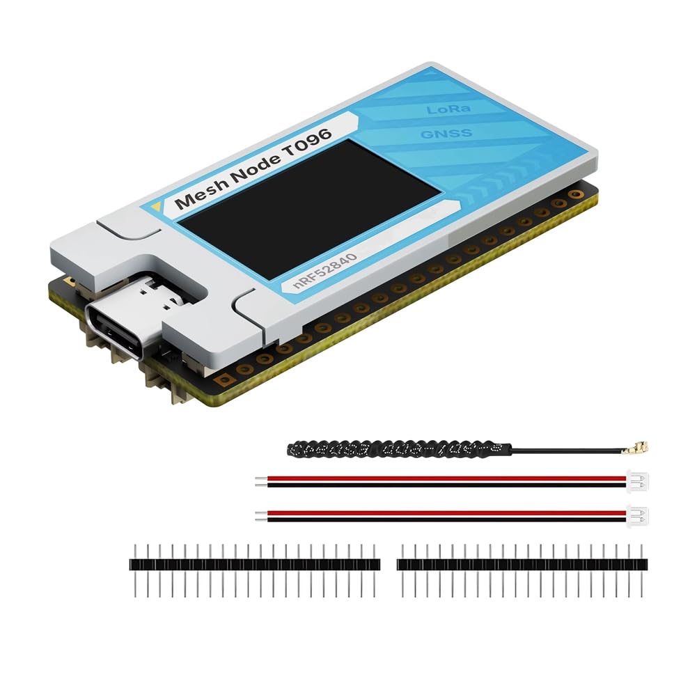 Węzeł Heltec Mesh T096, Płytka Rozwojowa dla Meshtastic NRF52840, Moduł Śledzący LoRa Node SX1262 Bluetooth dla MeshCore LoRaWAN 863-928 MHz
