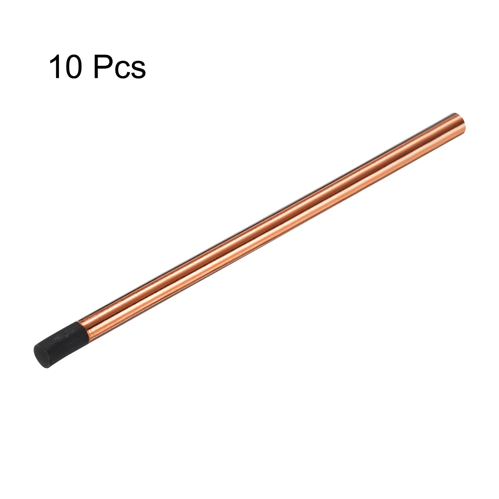PATIKIL 10pcs 13mmx305mm(1/2"x12") Carbon Arc Air Gouging Rods Copper Graphite Coated Gouging Electrode Rods for Welding - Image 3