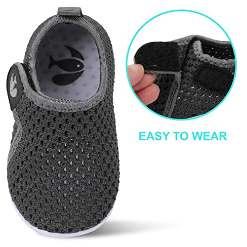 Image of FEETCITY Boys Girls Water Shoes Kids Aqua Socks Quick Dry Barefoot for Beach Swimming Pool