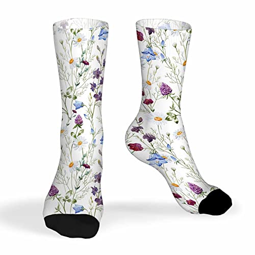 Pehede Socks Mens Fun Dress Socks for Women Funny Novelty Crazy Design Socks