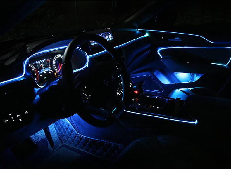 Amazon | アンビエントライト LED テープライト 4個 足元ライト 車 8m 