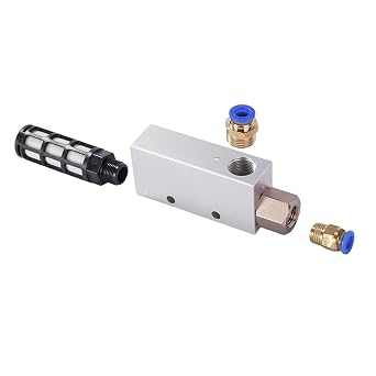 CV-25HS Pneumatic Vacuum Generator with Silencer High-Speed Aluminum Ejector for Industrial Automation, Robotics & Noise-Sensitive Workspaces