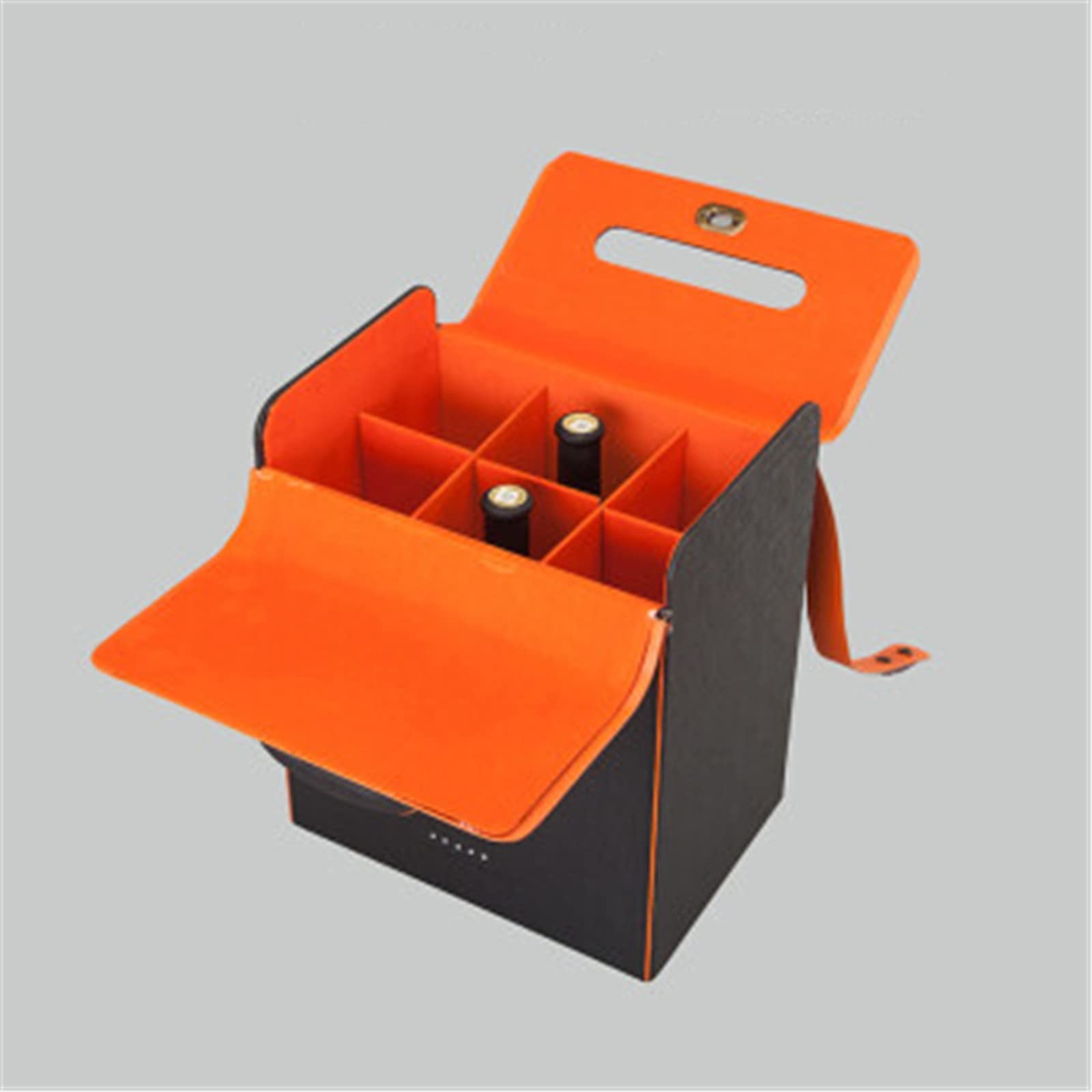 La boîte à vin rouge peut contenir six bouteilles pour Home Bar Decor