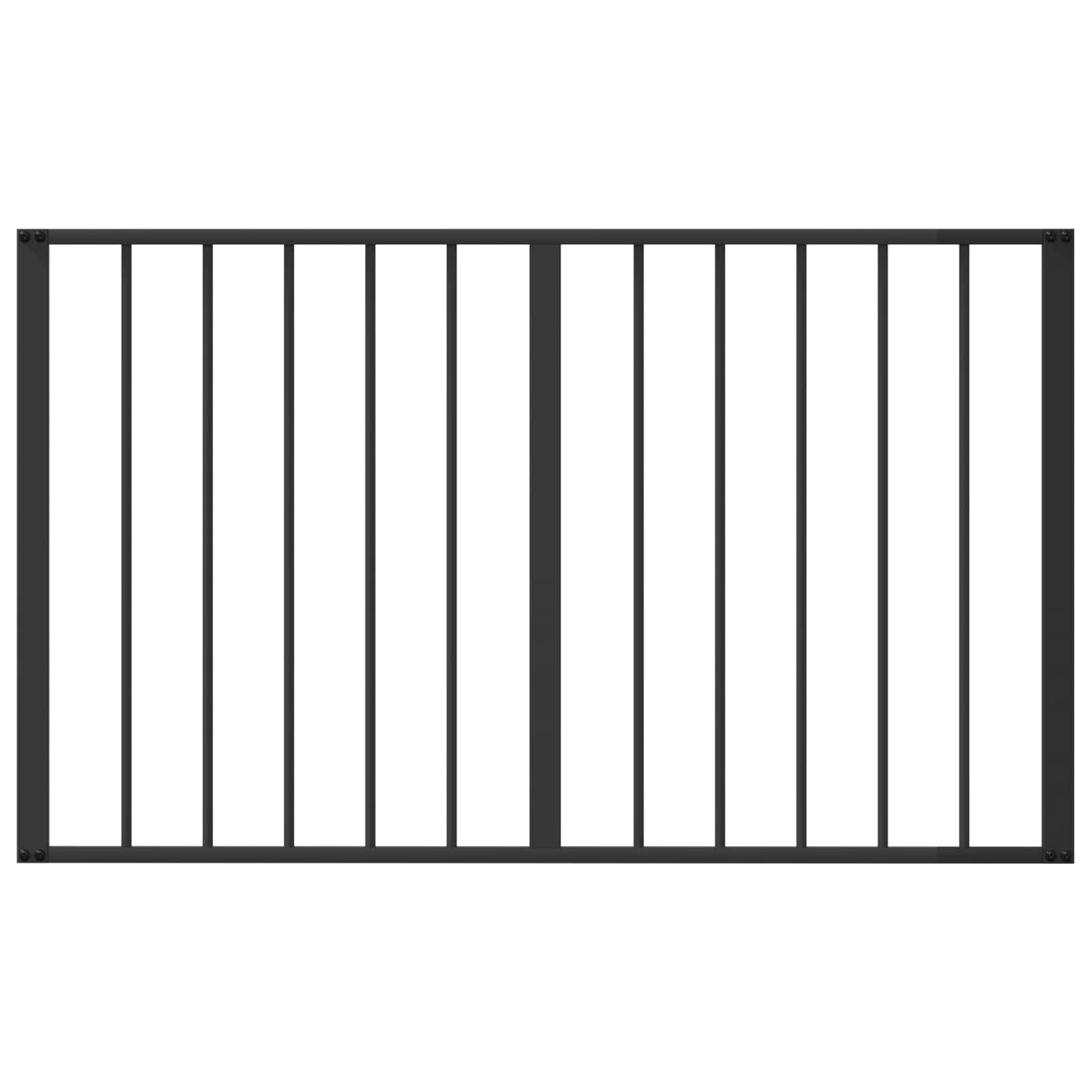 Puerta para perros, 2 unidades, acero galvanizado negro, 100 x 60 cm, plegable para cachorro y perro, barrera de seguridad, parque de seguridad, protección para casa, apartamento, jardín