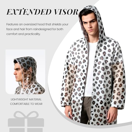 FZSECRIU 2 Stück regencape leo,regenponcho damen,regenponcho festival,regenmantel damen wasserdicht,regencape damen,regenmantel