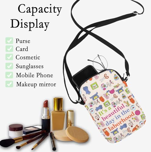 CHOORO Labor And Delivery Nurse Gift L&D Nurse Gift It’s A Beautiful Day In The Laborhood Crossbody Bag4