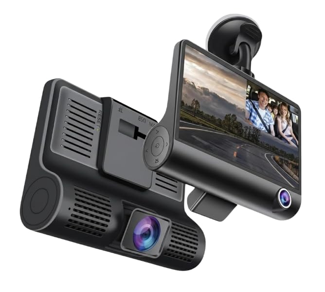 Drumstone 5 Years Warranty 3-Channel Dash Cam | Front, Rear & Inside Car Camera with 1080P Recording, 140° Wide-Angle Lens, Loop Recording, G-Sensor, Motion Detection & Parking Mode-image-41