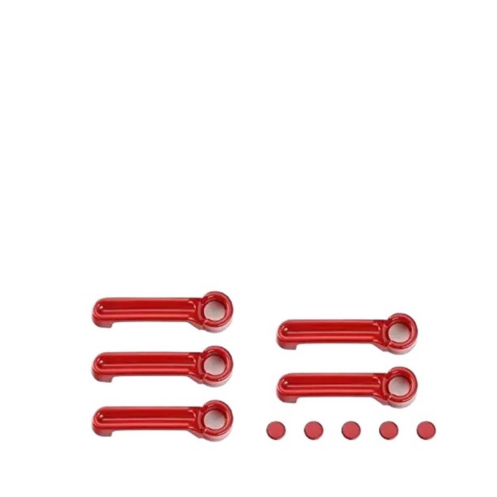 Trxjjvm Red For Jeep For Wrangler For Jk For Jku For Liberty 2007-2018 Door Handle Cover Tailgate Handle Covers Molding Trim Car Exterior Door Handle(Red)