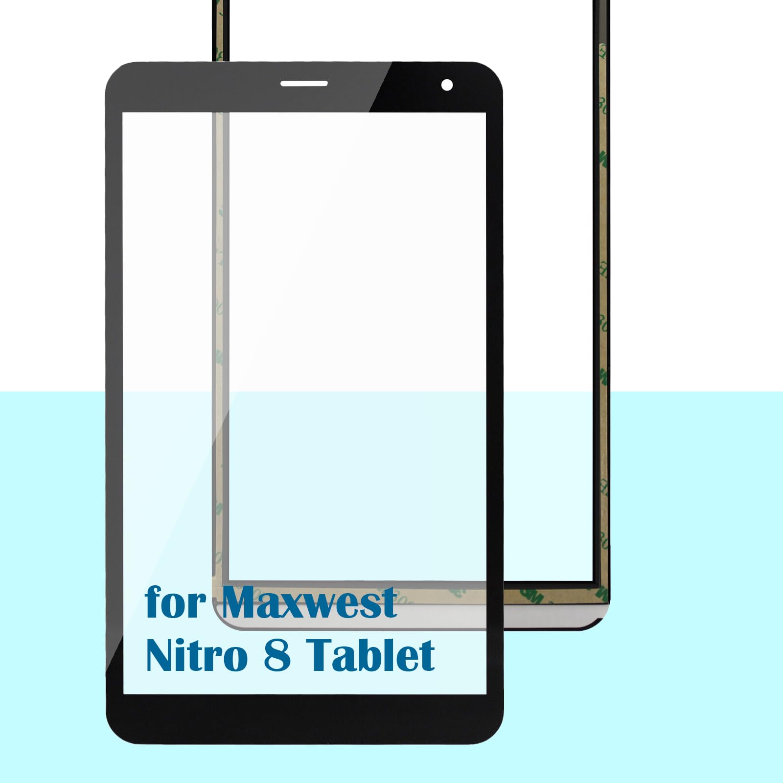 SOINEED for Maxwest Nitro 8 Tablet Touch Screen Glass Panel Digitizer Replacement 8 inch Screen