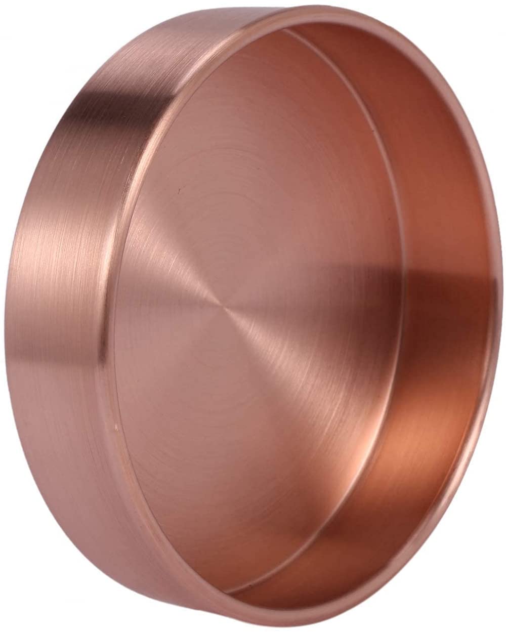 Miedziana okrągła taca do przechowywania stół metalowy organizer do przechowywania biżuterii organizer na małe przedmioty taca do przechowywania dekoracja 14 * 14 cm