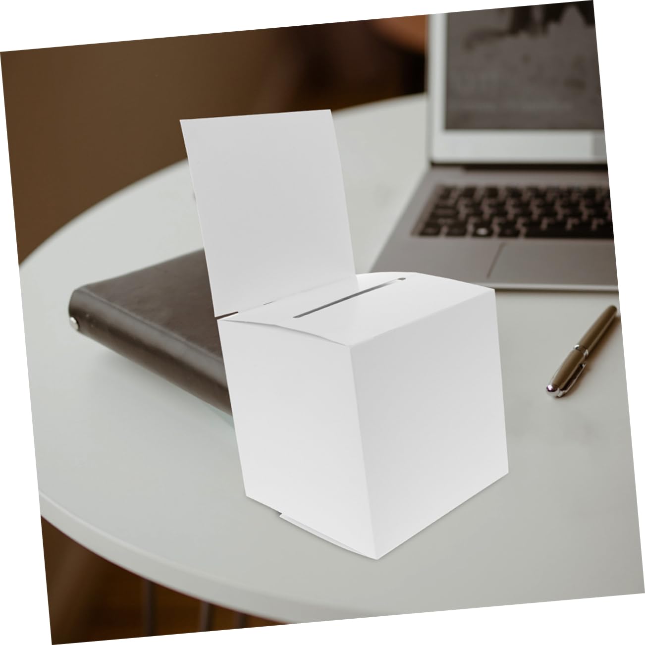 Cabilock Paquete De 10 Cajas De Papel Para Rifa Urnas Multiusos Para La Oficina Para Reuniones De Recaudación De Fondos Y Donaciones