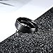 King Will Men's Tungsten Carbide Ring 8mm Polished Beveled Edge Matte Brushed Finish Center Wedding Band 9