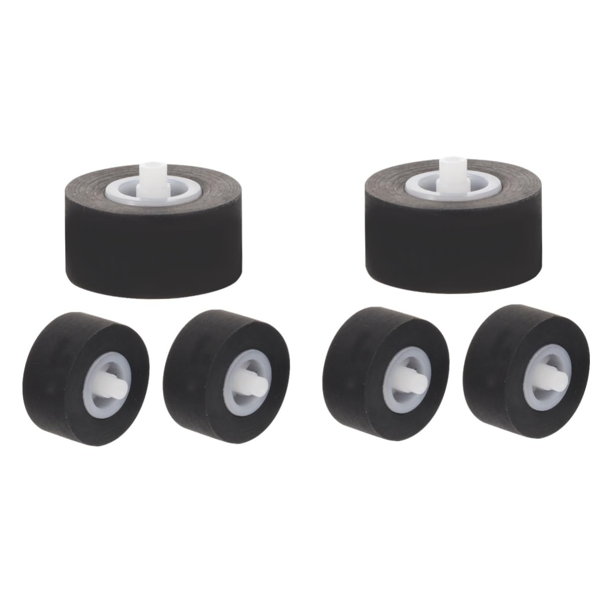 CIYODO 2sets Rubber Bearing Roller Pulley Wheel for Audio Radio Recorder Cassette Machine Repair Pinch Roller 3pcs*2