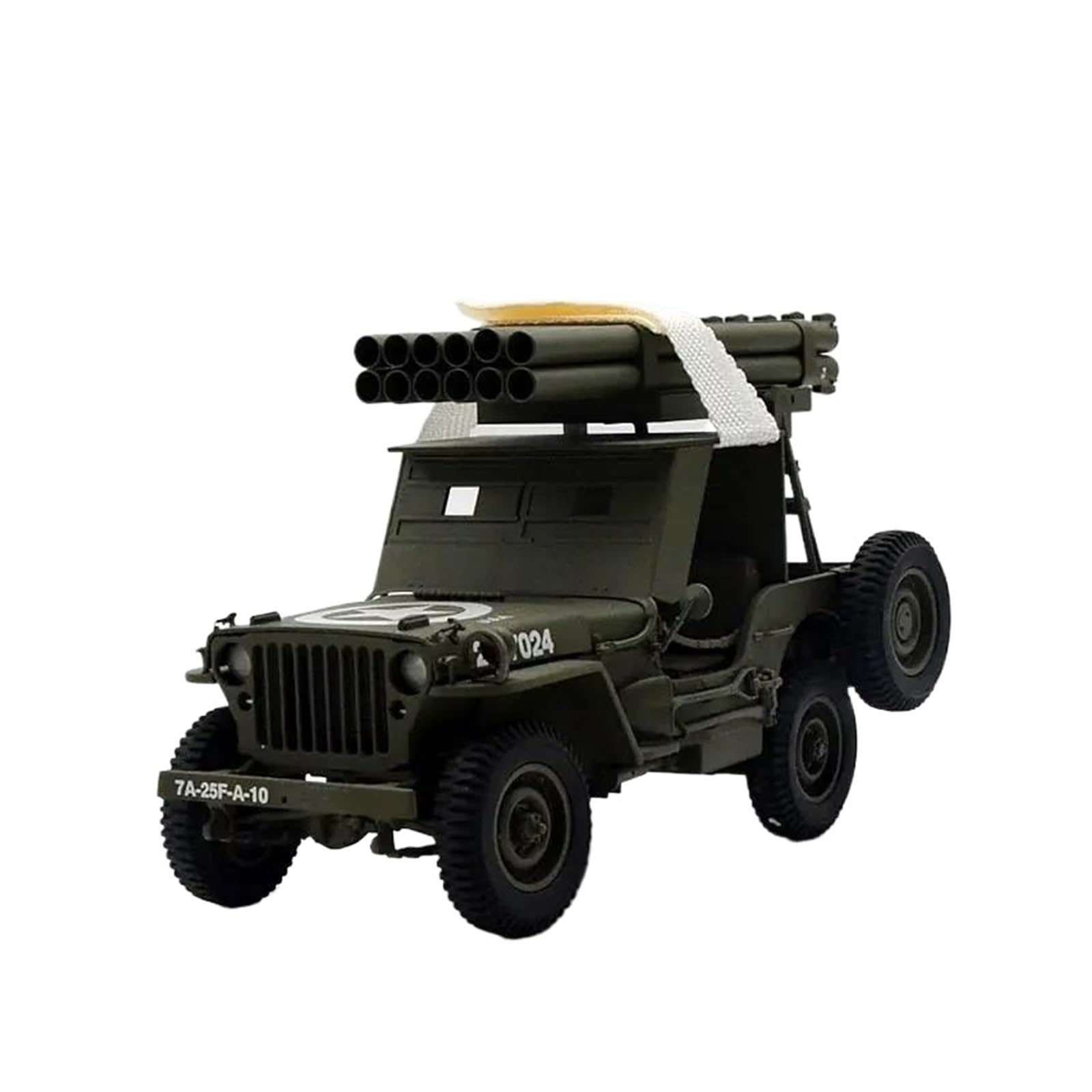 CHENXIAOLAN Maqueta de Coche a Escala 1:18 para Lanzador Cohetes Vehículo Todoterreno Modelo Coleccionable Réplica De Vehículos De Metal Colección De Juguetes Miniaturas de automoción