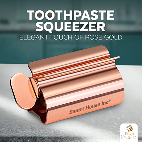 Image of Toothpaste Squeezer Tube Roller Stainless Steel Tube Squeezer Rollers, Saves Toothpaste, Creams, Puts an end to Waste (Coral)