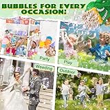 JONEG Bubble Maker for 3+ Year Old Boys: Automatic Dinosaur Bubble Gun Gifts for 3 4 5 6 7 8 Years Old Boy Birthday Toy for Kid Toddlers Ages 4-6 Outdoor Summer Bubble Machine for Kids (Green) - Image 7
