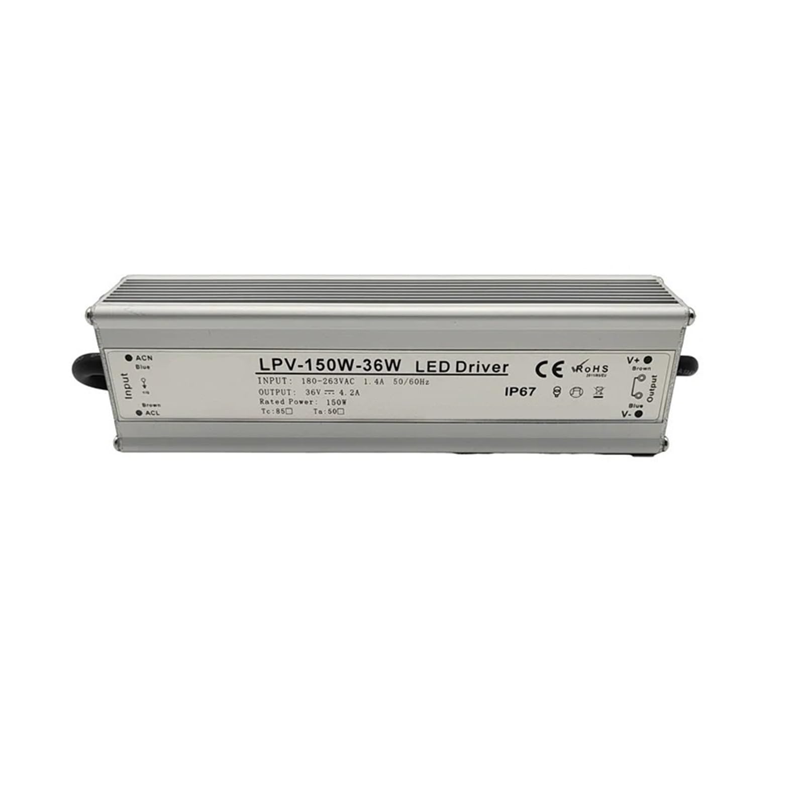 Alimentation étanche 150W 15V CC avec boîtier LPV-150 haute sécurité LED