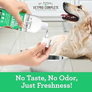 VetPro Complete Dr. Joseph’s Advanced Dental Cleanse, 8 Ounces, Cat and Dog Breath Freshener Water Additive for Dental Care, Fights Dog Bad Breath, Teeth Cleaning, Plaque and Tartar Remover