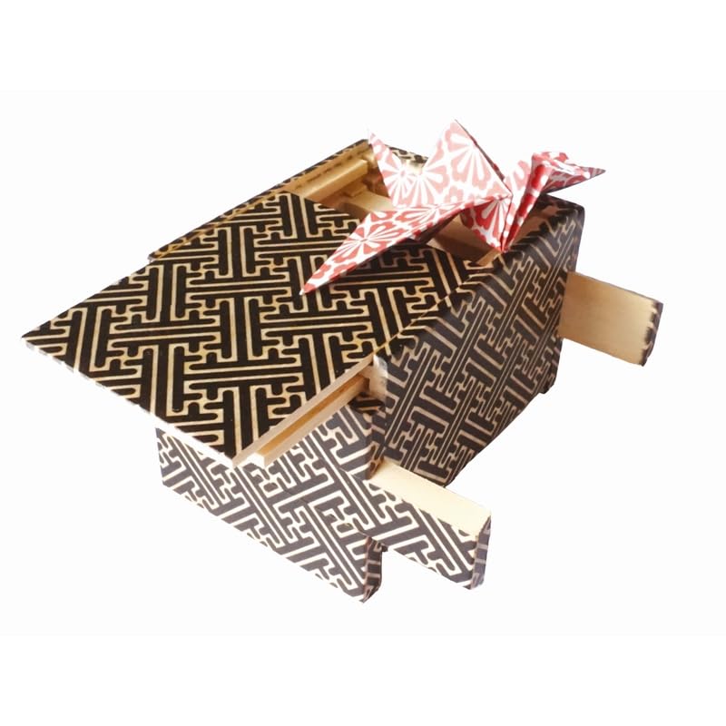 Professor Puzzle – Caja Secreta Japonesa – Mecanismo de Apertura de Siete Movimientos – Caja de Secreto Japonesa con Sorpresa en el Interior