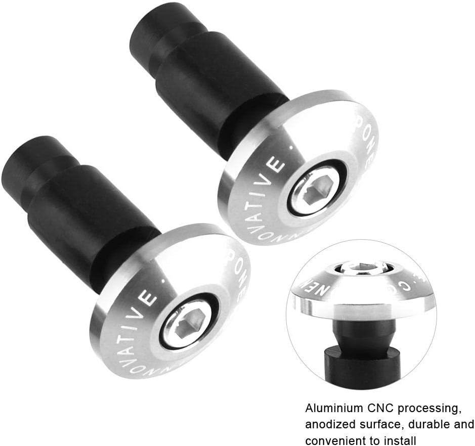 KIMISS Universal 1Pair Motorcycle Handlebar End Slider Plug Caps for