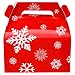 25-Pack Christmas Red Gable Candy Boxes,Small Goodie Treat Gift Boxes for Wedding and Birthday Party Favors Box 6.2 x 3.5 x 3.5 inch