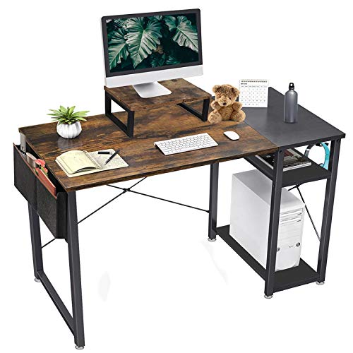 Featured Product Morden Computer Desk, 47 inch Study Writing Desk with Storage Shelf, 2-Tier Industrial Laptop Table with Splice Board, Simple Computer Table for Small Space Home Office Flash Deals - 70% OFF Morden Computer Desk, 47 inch Study Writing Desk with Storage Shelf, 2-Tier Industrial Laptop Table with Splice Board, Simple Computer Table for Small Space Home Office