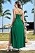 II ININ Women's Sundresses 2024 Fashion Outfits Wedding Guest Beach Dresses V Neck Spaghetti Strap High Waist Side Split Long Maxi Dress Green