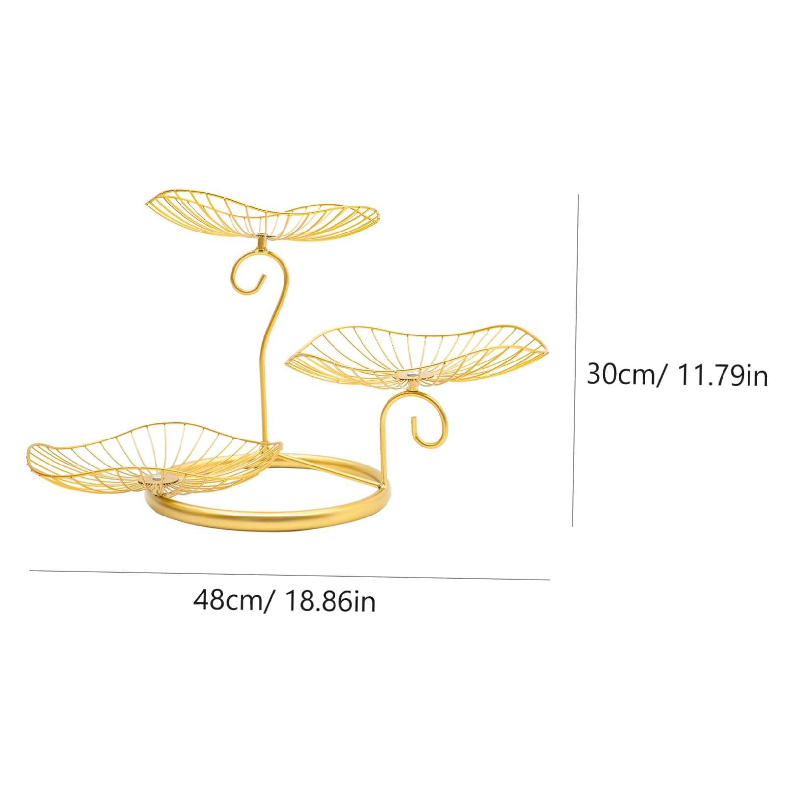 GLEAVI Nordic Style Fruit Basket Wire Vegetable Holder for Kitchen Counter Storage Space Saving Design for Fruits and Snacks