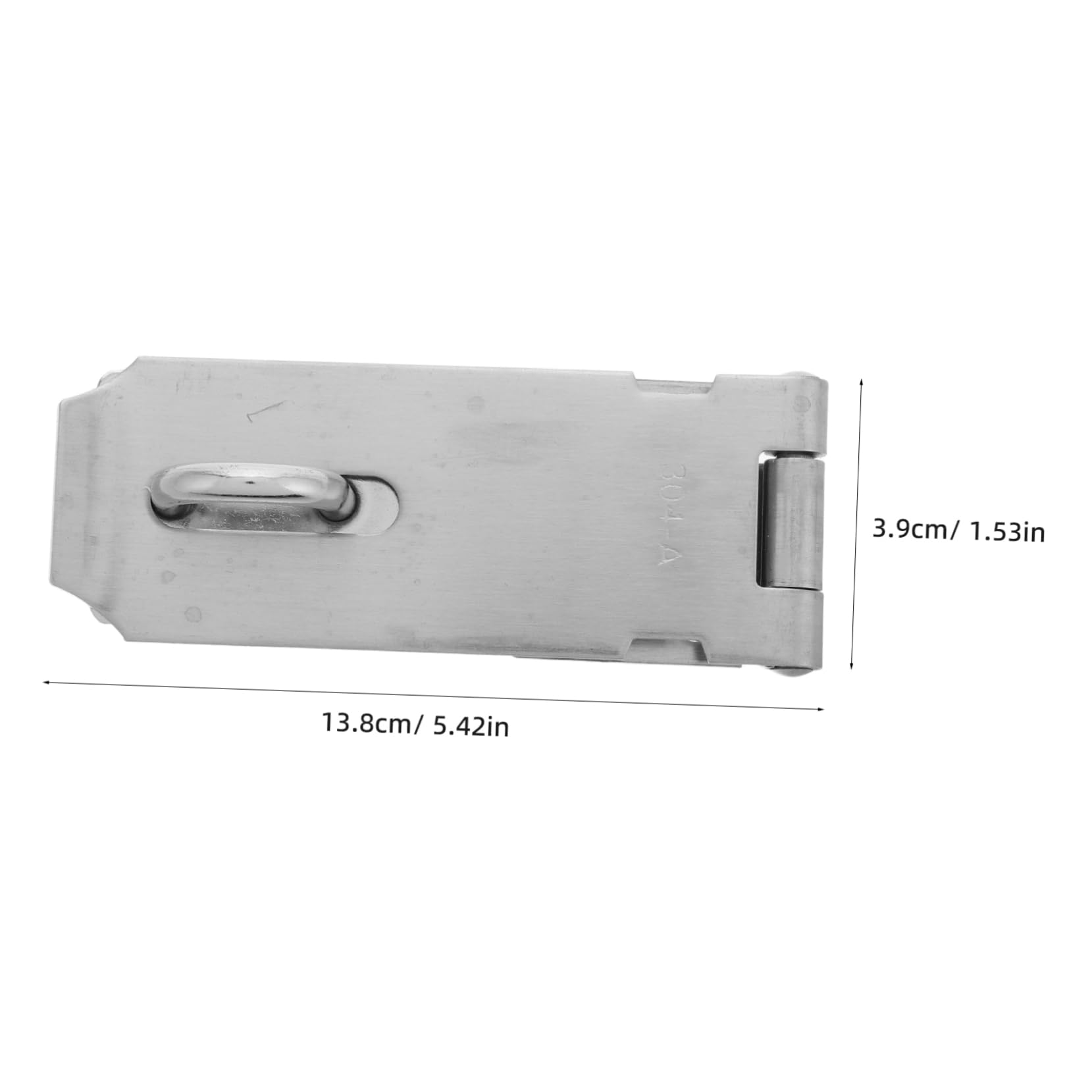 Housoutil Versatile Shed Door Lock Hasp Stainless Steel Latch Screw Security Padlock Accessory for Home Use