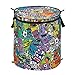 susiyo Comic Monster 50L Pop-Up Laundry Hamper Baskets with Lid Carry Handles Zipper Closure Large Foldable Storage Basket for Bathroom Dorm Toys& Clothing Organization