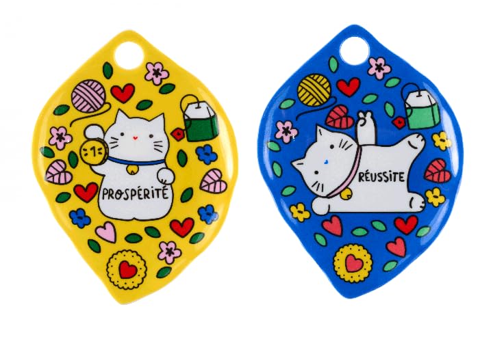 DLP – Lote de 2 bolsas de té de hoja – Gato Prosperidad y gato exitoso