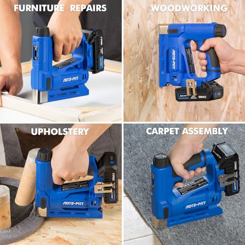 Aote-Pitt CNSL-20 20V Cordless Brad Nailer Drive 5/8'' Nails, 2 In 1 Staple Gun Nail Gun Battery Powered, 2.0Ah Electric Stapler 3/8 Inch Crown thumb #2
