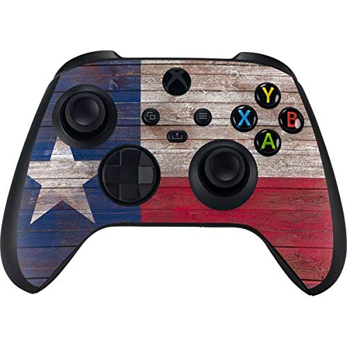 Skinit Decal Gaming Skin compatible with Xbox Series X Controller - Officially Licensed Skinit Originally Designed Texas Flag Dark Wood Design