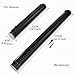 DEWEL Document Tube,Plastic Expanding Poster/Art/Document Storage Tube 24.5 to 40 inches Adjustable with Carrying Strap Waterproof and Light-Resistance Telescoping Carrying Case (Black-Large Size)