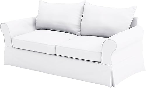 Miniatura 8 de La funda de sofá de algodón (ancho 81  85 pulgadas, no 92 pulgadas) se adapta al sofá Pottery Barn PB Comfort Roll Arm (no sofá grande). Una funda