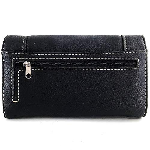 Image of Zelris Tribal Native Dream Catcher Feather Concho Embroidered Crossbody Fold Wallet