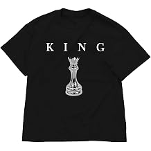 Boys Graphic Tee King Chess Printed T-Shirt Kids Cool Designer Shirts Short Sleeve Shirt Clothes for Teen Boy Trendy