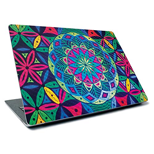 Image of MightySkins Carbon Fiber Skin for Microsoft Surface Laptop 3 13.5 inch (2019) - Geo Garden,Textured Carbon Fiber Finish,Easy to Apply, Remove, and Change Styles,