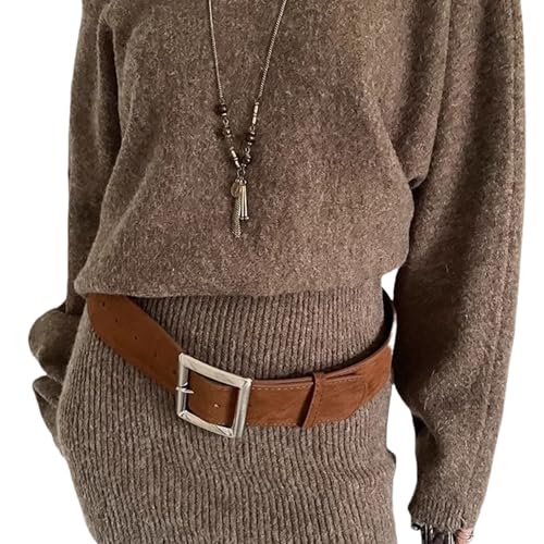 Stylish PU Leather Belt Simple Waist Chain With Square Buckle For Everyday Commutes Casual Gatherings &