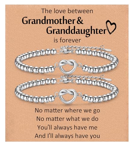 Regalo para nieta en Navidad y cumpleaños de CERSLIMO pulsera nudo