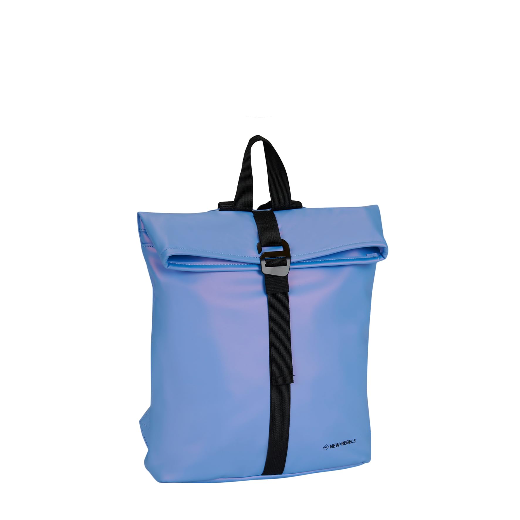 New Rebels Mart Los Angeles Wasserabweisender Rucksack – 7l Rolltop – Modische Tasche Für Jedes Abenteuer – Wasserabweisender Rucksack Unisex - Metallic Light Purple