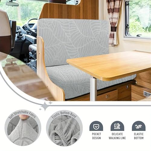 Housse de coussin de chaise jacquard lot de 2 pour camping-car - 7