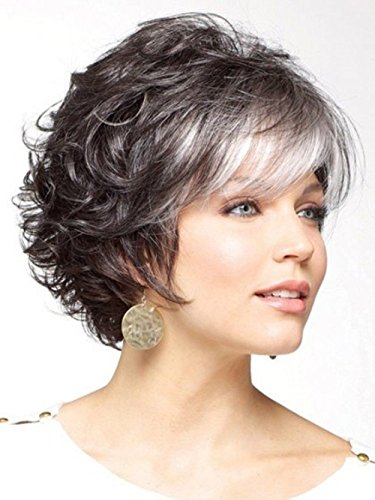 B-G Charming Wig Synthetic Fashion Bob Wigs Women's Short Curly Wigs + 1 Free Wig Cap WIG023