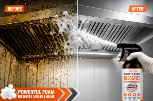 Image of Chimney & Kitchen Degreaser Spray | India's 1st Foaming Technology | Heavy Duty Grease & Oil Remover | Multi Purpose Cleaner for Chimney, Stove, Gas Hob, Oven & Kitchen Surfaces
